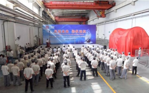 國(guó)內(nèi)最大功率海上半直驅(qū)永磁同步風(fēng)力發(fā)電機(jī)成功下線！